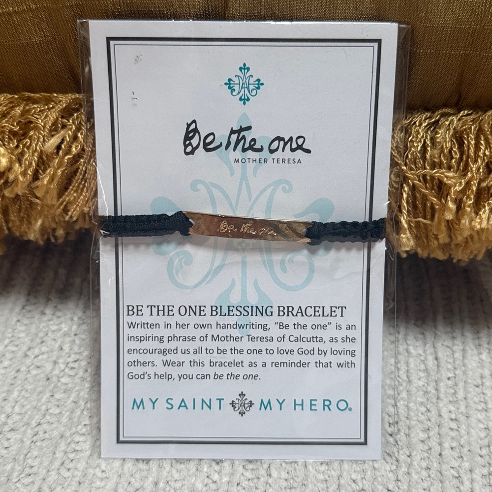 My Saint My Hero Handwoven Be The One Blessing Bracelet